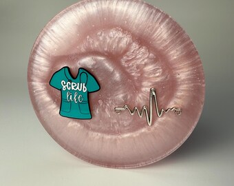 Handmade Resin Coaster, Medical Theme, Nurse Doctor Gift