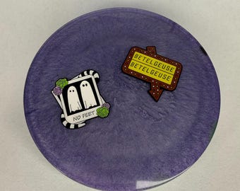 Handmade Beetlejuice Coaster – Movie Fan Gift, Halloween Decor