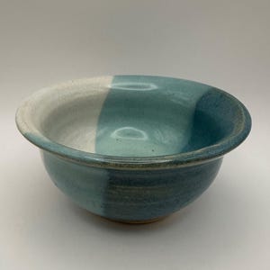 Studio Pottery Bowl Blue and White Handmade Ceramic Dish