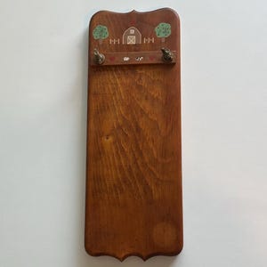 Wall Decor Wooden Hanging Recipe Card Holder Notepad Country Kitchen Vintage