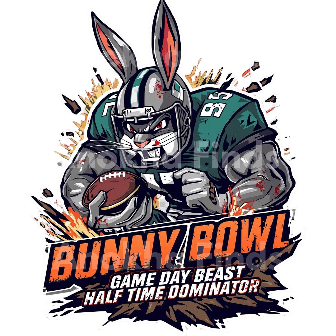Fierce Racing Rabbit Logo Fierce Bunny Football Mascot | Game Day PNG SVG (digital Download) - Etsy