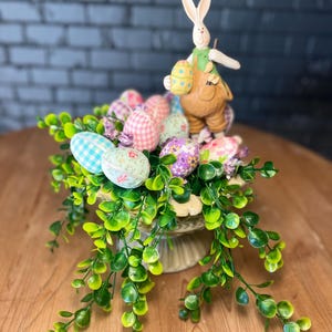Easter bunny and his eggs
