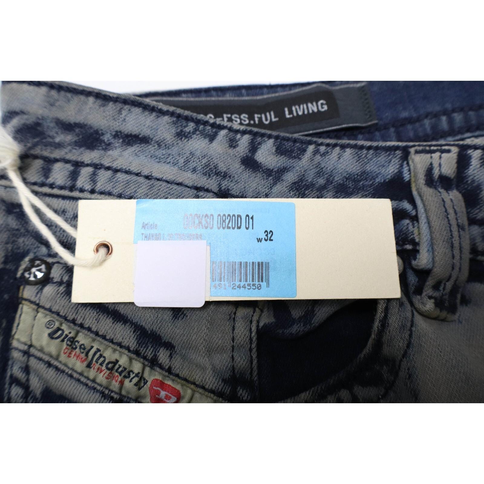 DIESEL Thavar Slim - Skinny Stretch 0820D Jeans Men