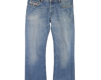 Diesel Zathan Jeans Bootcut Ankle Distressed Denim Size 31 Fits
