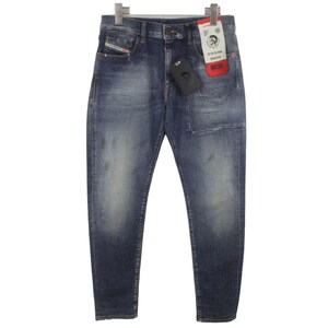 DIESEL D-Strukt Slim 009TX Stretchjeans Herr W30/L30 Slitna Dragkedja Bleknade