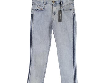 DIESEL Belthy Ankle-C Regular Slim-Straight 084FC Jeans da donna W25/L32 Faded