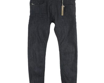 DIESEL Iakop Jeans Regular Slim-Tapered 0880G da uomo, taglia W34/L34, in denim rigido.