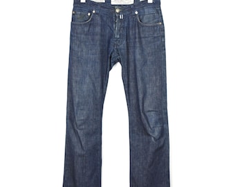 JACOB COHEN J620 Jeans Men W31 Straight Fit Handmade Button Fly Luxury Denim