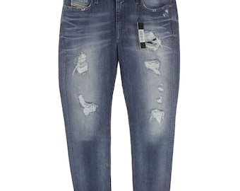 DIESEL D.N.A. Rizzo Regular Slim-Straight 0848I Jeans da donna W28/L32 Ripped