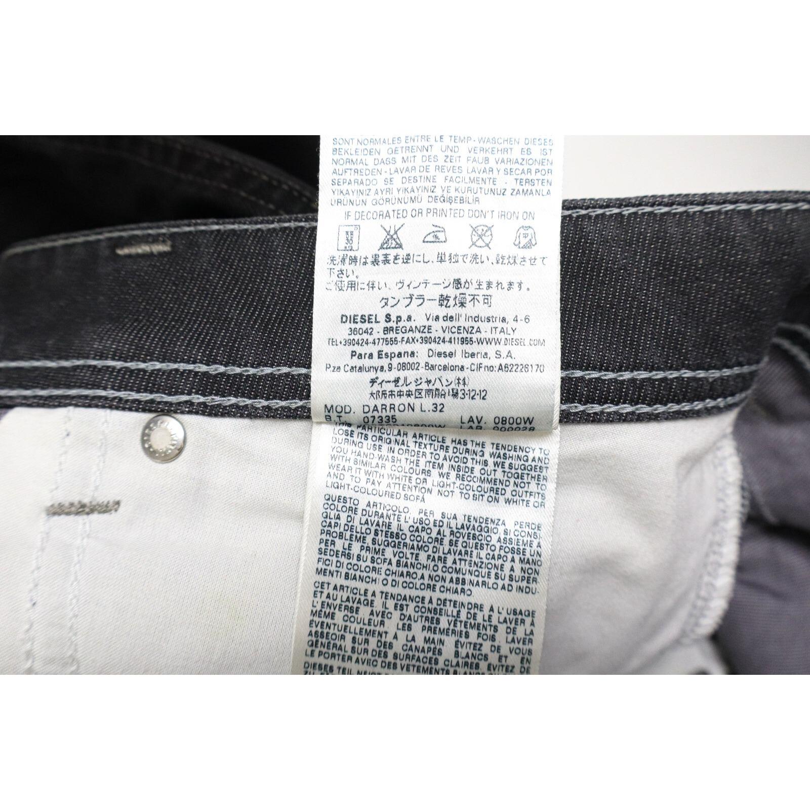 DIESEL Darron レギュラー スリムテーパード ストレッチ 0800W 