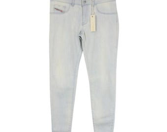 DIESEL Livier-Ankle Super Slim-Jegging 0826S Jeans Stretch da Donna W31 Faded
