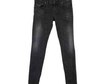 DIESEL Grupee Super Slim Skinny Low Waist Stretch Jeans Women's W27/L30 Black