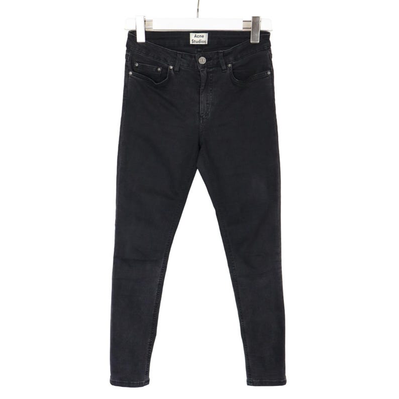 ACNE STUDIOS Skin 5 svarta jeans dam W28/L32 skinny fit stretchig ankel bild 1