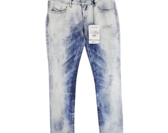 DIESEL Myboy Regular Slim-Straight Low Waist 0827B Jeans da donna W29/L32 Ripped