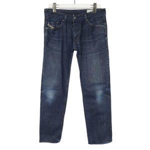 DIESEL Darron 0088Z Jeans Herren W32 L29 Gerade Passform Faded Blau Knopfleiste