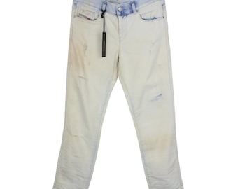DIESEL D.N.A Sandy Regular Slim-Straight 0674A Jeans da donna W27/L30 Distressed