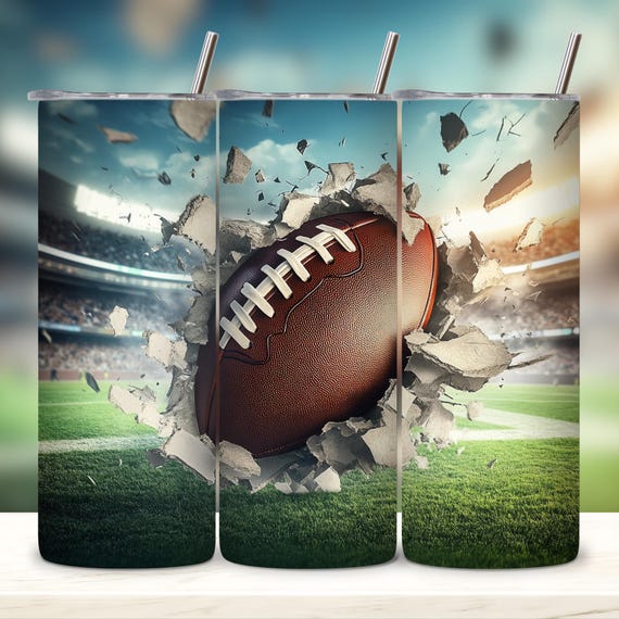 Football Tumbler Wrap, Sports-Themed Tumbler Design, Rugby Tumbler Wrap, American Football Tumbler Wrap Png, 20 oz Skinny Sublimation PNG
