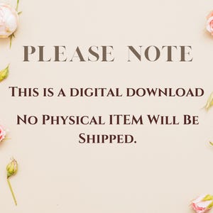 May include: A digital download notice with the text "PLEASE NOTE THIS IS A DIGITAL DOWNLOAD NO PHYSICAL ITEM WILL BE SHIPPED."