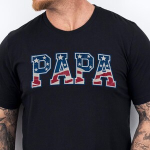 Papa T-Shirt, Distressed 4th of July Shirt, Memorial Day Vet, Patriotic Shirt, Family 4th of July, Family BBQ, Gift for Grandpa, Papa Shirt
