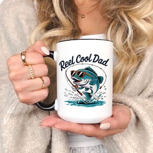 Reel Cooler Papa Becher, Angeln Becher, beunruhigt Angeln Becher, Vatertag Angeln Geschenk, Geschenk für Papa, Fliegenfischen Becher, Retro 90er Jahre Angeln Becher