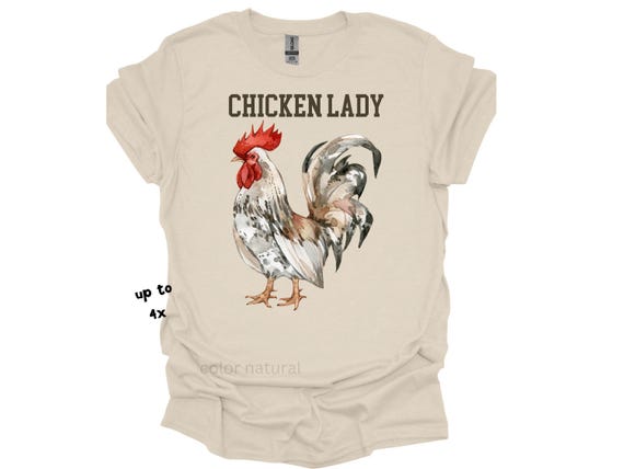 Chicken Lady T-Shirt, Funny Chickens Tee, Farm Life Shirt, Gift for Chicken Lovers, Cute Chicken Gift, Chicken Lady Shirt