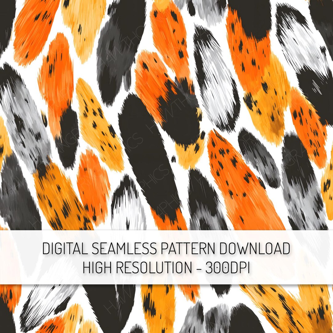 Animal Print Abstract Repeat Pattern PNG Digital Download, Printable ...