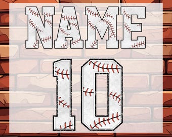 Custom Baseball Name and Number DTF Transfer , Personalized Baseball ...