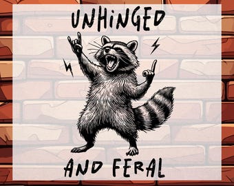 Sarcastic Raccoon Heat Transfer, Funny Animal Humor DTF, Ready To Press