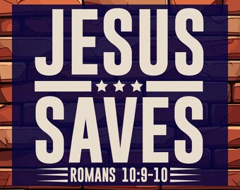 Jesus Saves DTF Heat Transfer: Religious Ready To Press, Bible Verse Dtf, Christian