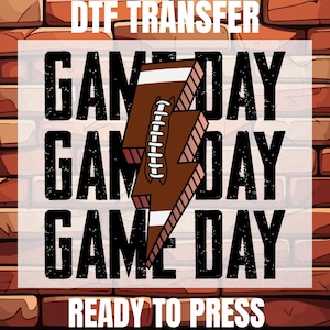 Game Day Football Ready To Press, Football Mom Heat Transfer, Football Dtf, Mama Game Day Dtf, Football Mama Gift Dtf, Mothers Day Gift Dtf