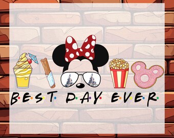 Disney Best Day Ever DTF Ready To Press, Mickey And Minnie, Disney Matching Trip
