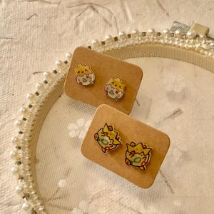 Plastic Stud Earrings Anime Characters Cartoon Chubby Cute Adorable Affordable Everyday Low Price   Cartoon Style