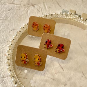 Plastic oorknopjes Plastic animekarakters Cartoon mollig Schattig Schattig betaalbare alledaagse oorbellen Lage prijs Cartoonstijl