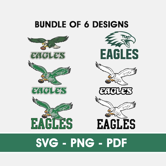 Eagles SVG Cut File, Philadelphia Football Design, Retro Football Eagles PNG, Philly Bird Gang, Digital Download