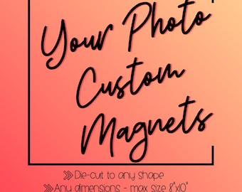 Imán fotográfico personalizado: tu imagen, logotipo o diseño