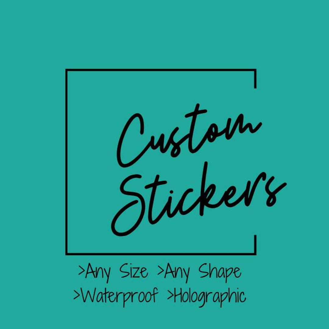 Custom Holographic Stickers: Your Design - Etsy