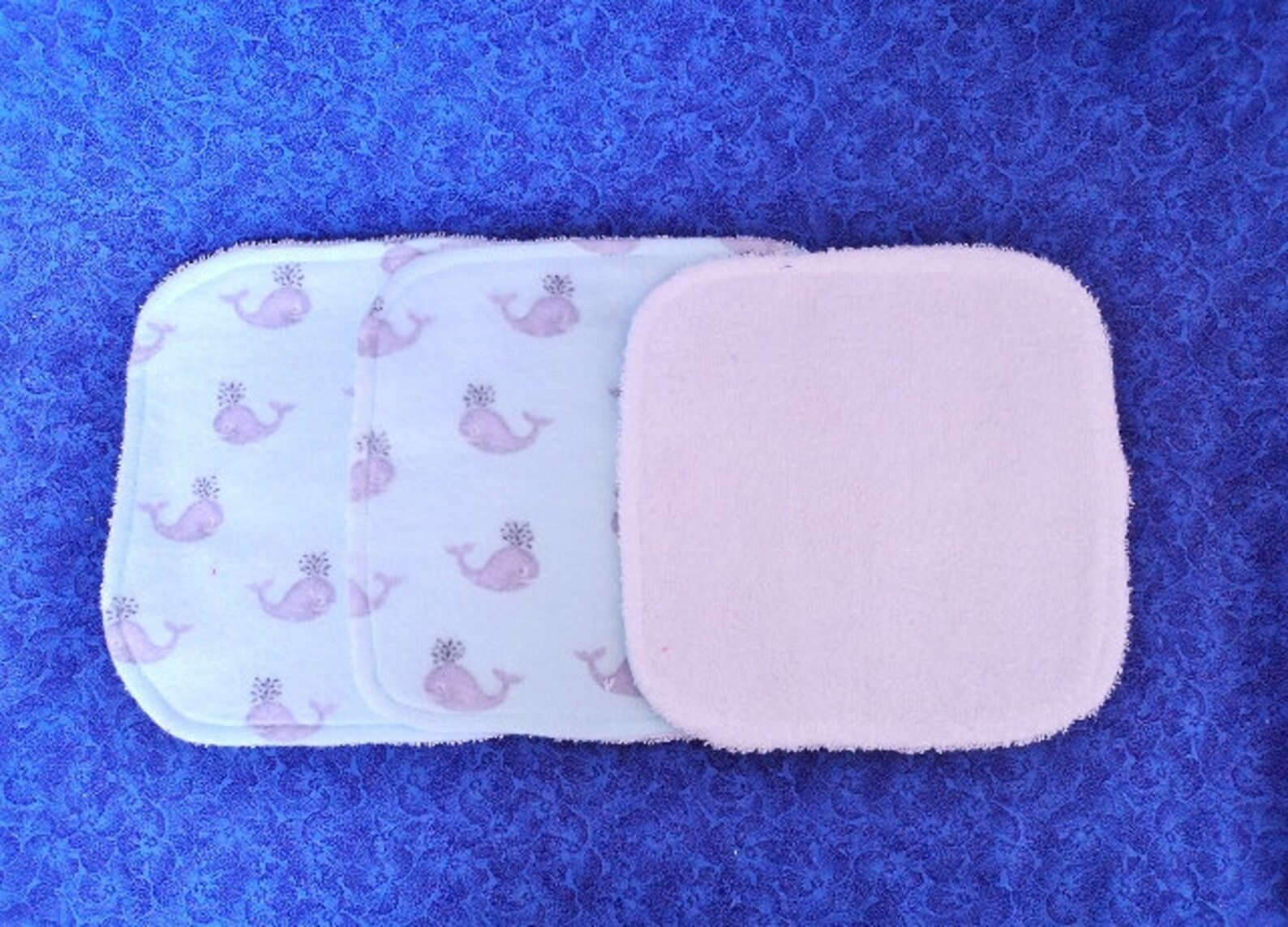 Set of 7 Baby Wash Cloths Baby Boy Whales and Fish Blues and Etsy