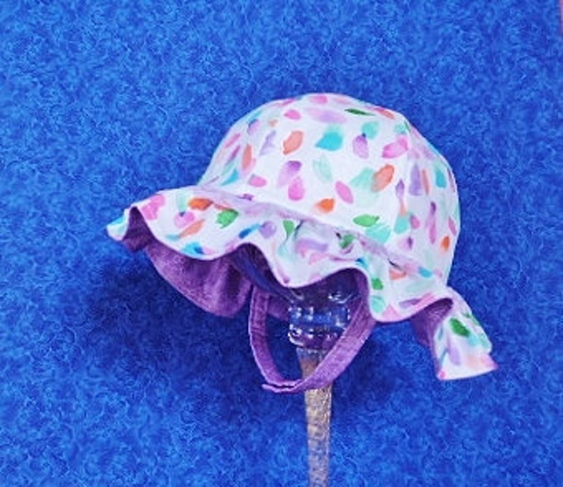 Colorful Baby Sun Hat Ruffled Lace Etsy