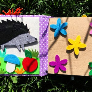 Felt Quiet Book for Toddlers: Montessori Activity Travel Toy