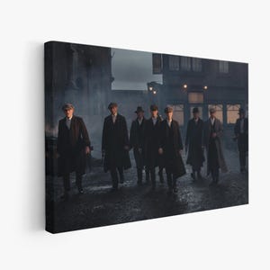 Peaky Blinders Gangster Canvas, Peaky Blinders Wall Art, Thomas Shelby Poster, Gangster Wall Art, Ready To Hang, Canvas Wall Art,