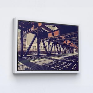 Chicago Wall Art, Cityscape Wall Art, City Landscape Poster, Modern Wall Art, Chicago Downtown Poster, Canvas Wall Art, American Wall Decor.