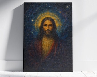 聖母マリアのキャンバス絵画。優美なカトリックの壁装飾