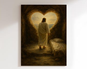 Victory in Jesus Canvas, Christian Art, Bible Poster