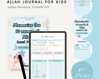 Diário Islâmico Infantil (meninos): Memorize os 10 Nomes de Alá, Sugestões para Reflexão (Download em PDF)