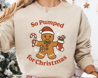 So Pumped Christmas T1D Sweatshirt, Funny Diabetic Gingerbread Comfort Colors Tee, Type 1 Diabetes Awareness, Kids Insulin Pump Christmas