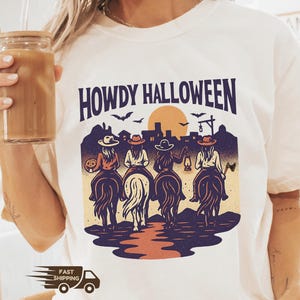 Howdy Halloween Shirt, Halloween Cowboy Shirt, Western Halloween Girls Shirt, Spooky Western Halloween Shirt, Funny Cowgirl Halloween Shirt