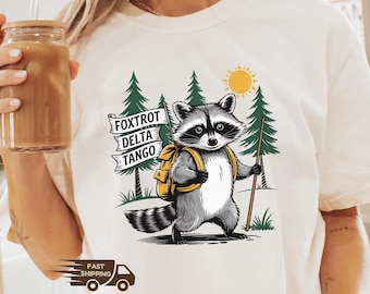 FDT Raccoon Vandringst-t-shirt: Motstå anti-Trump, Liberal Nature Tee