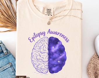 Maglietta per la consapevolezza dell'epilessia, maglietta da donna sulla neurodiversità, felpa sulla salute mentale, regali motivazionali per l'epilessia, maglietta con nastro rosa