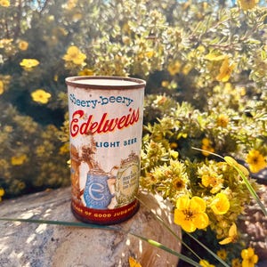 Vintage Rusty Edelweiss “cheery beery” beer can