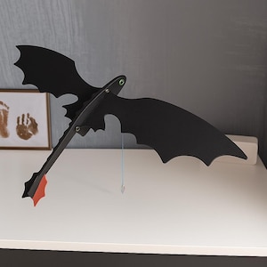 Wooden Flying Dragon Mobile – Handcrafted Balancing Toy for Kids Room & Home Decor | Unique Wooden Gift for Children and Fantasy Fans